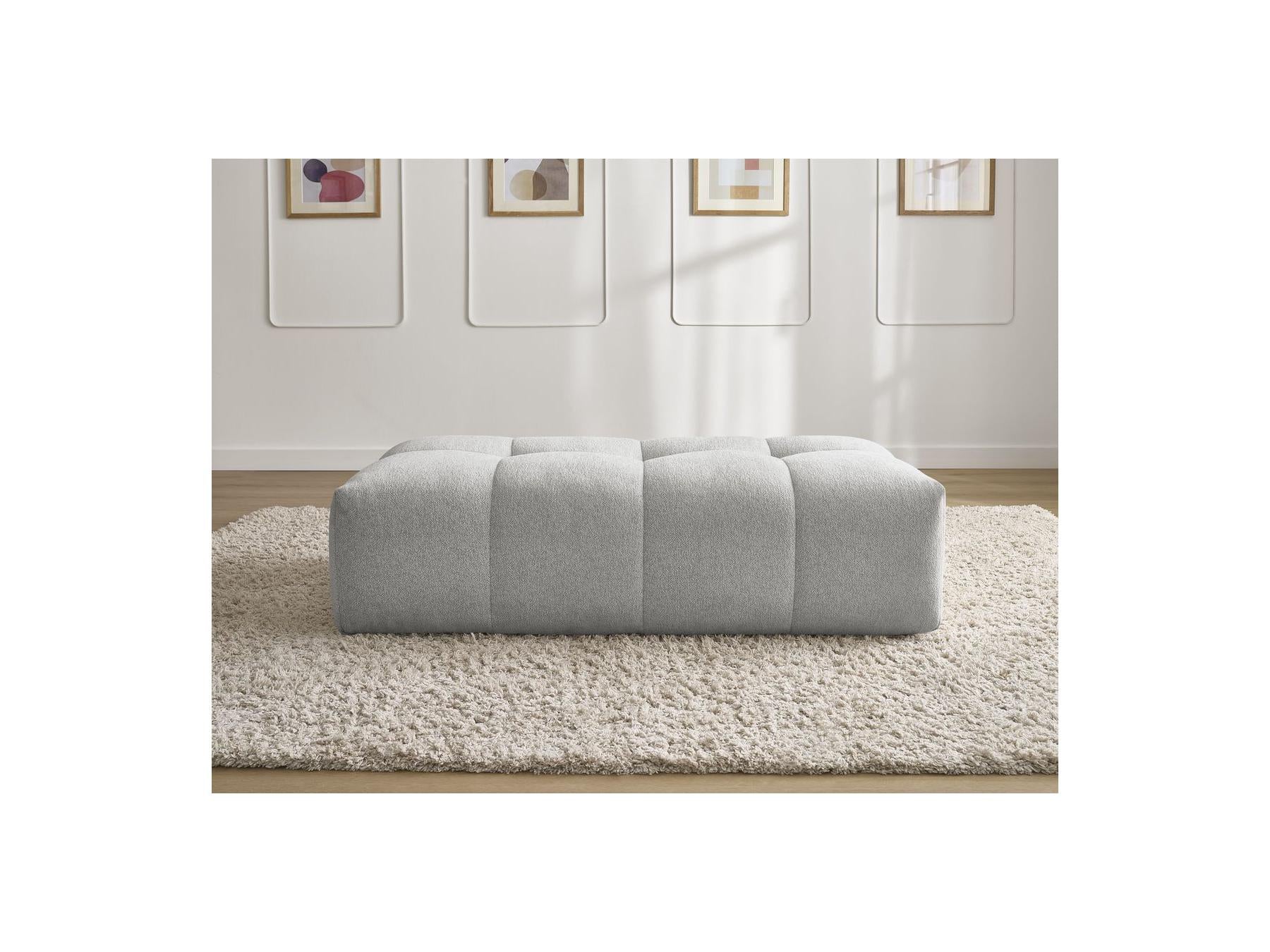 Everest - Petit Pouf - Tissu Chiné