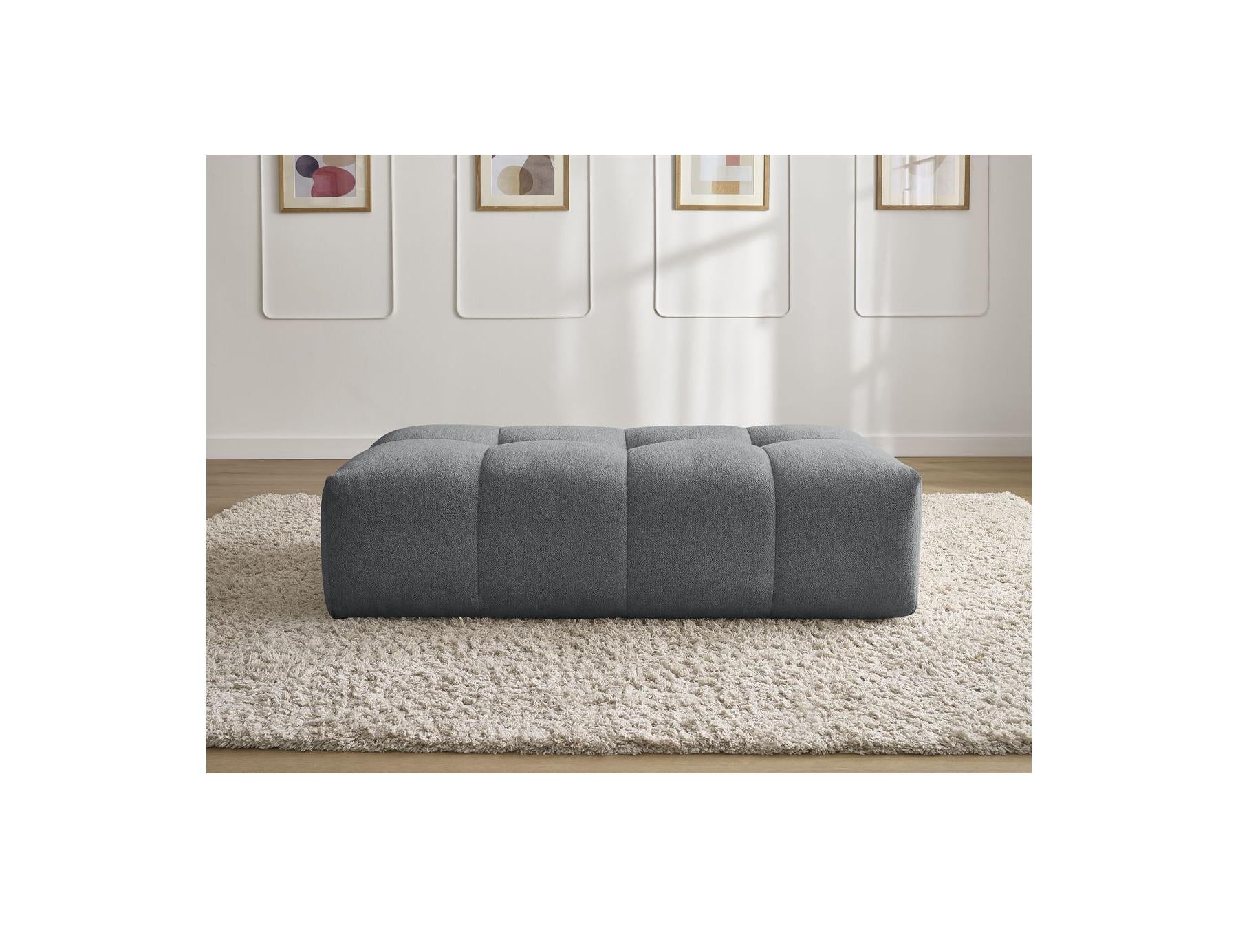 Everest - Petit Pouf - Tissu Chiné