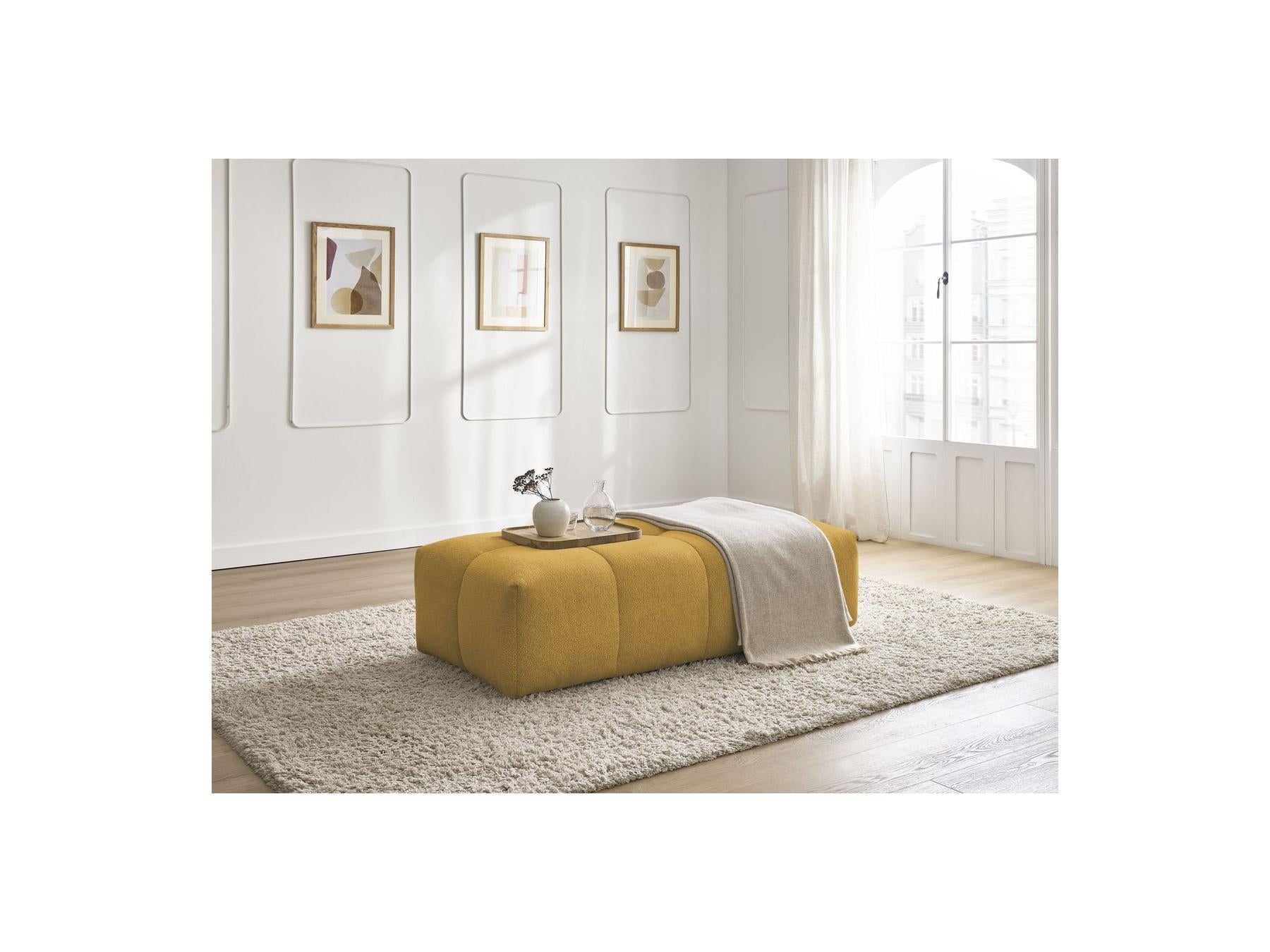 Everest - Petit Pouf - Tissu Chiné
