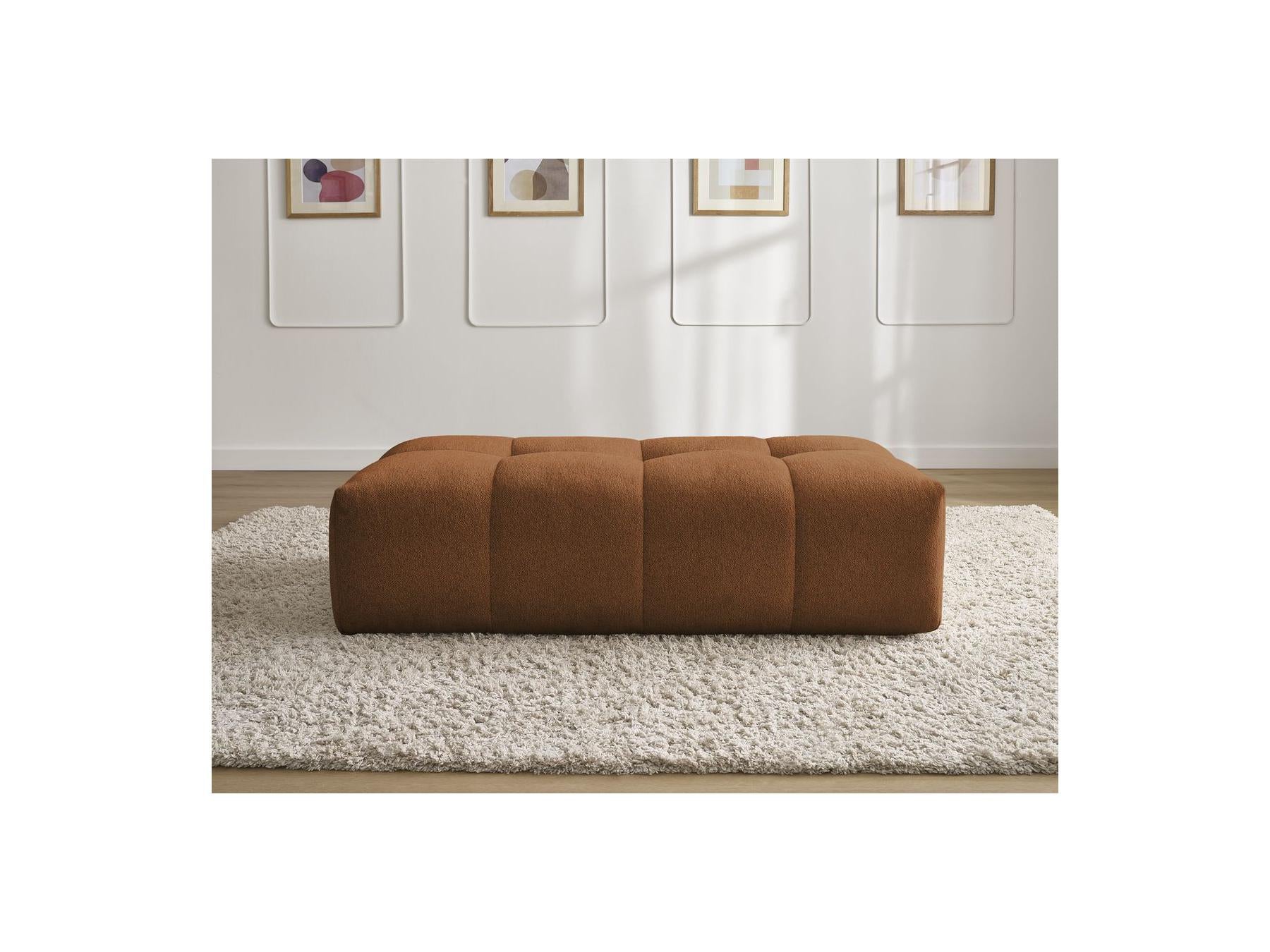 Everest - Petit Pouf - Tissu Chiné