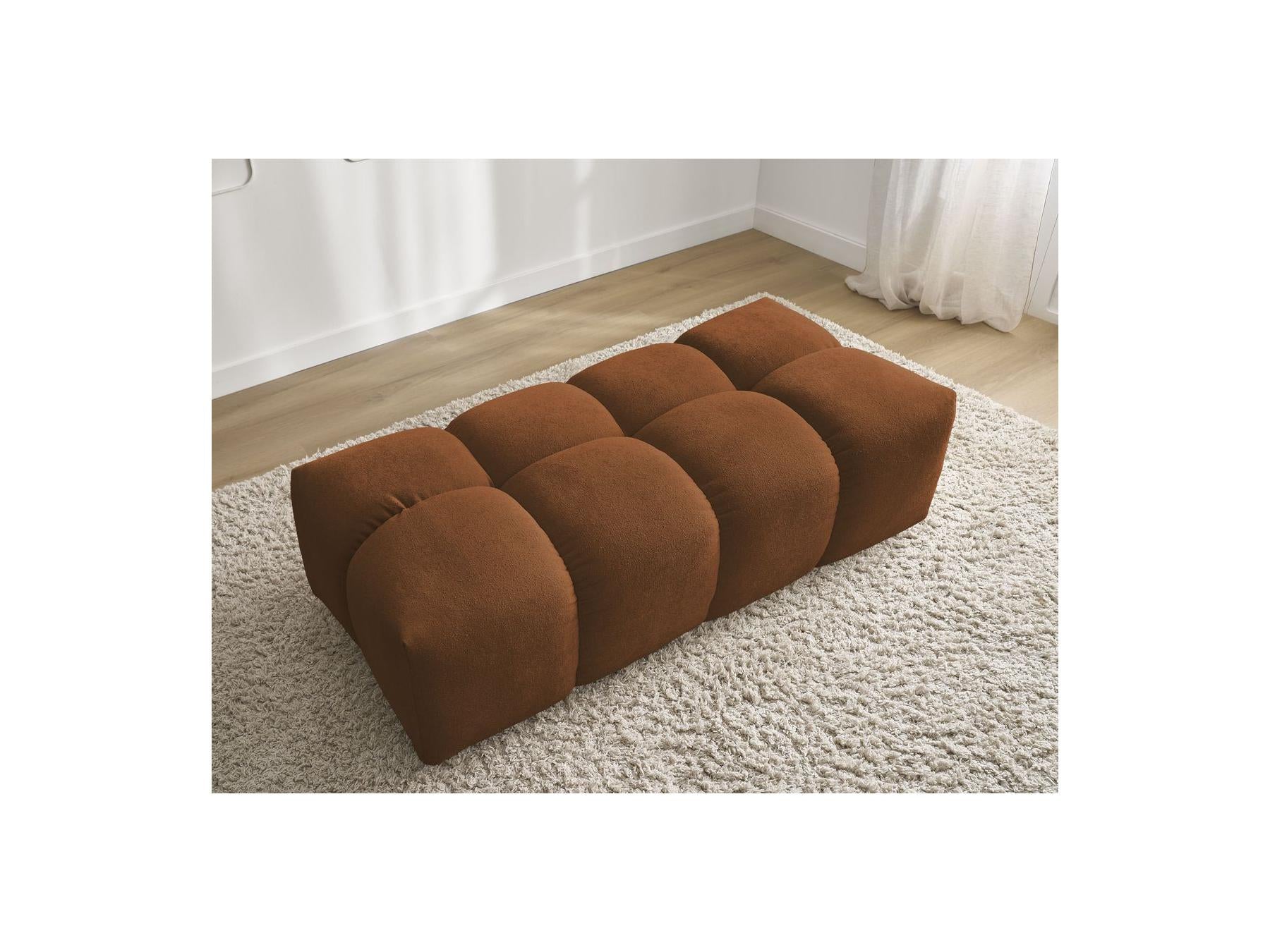 Everest - Petit Pouf - Tissu Chiné