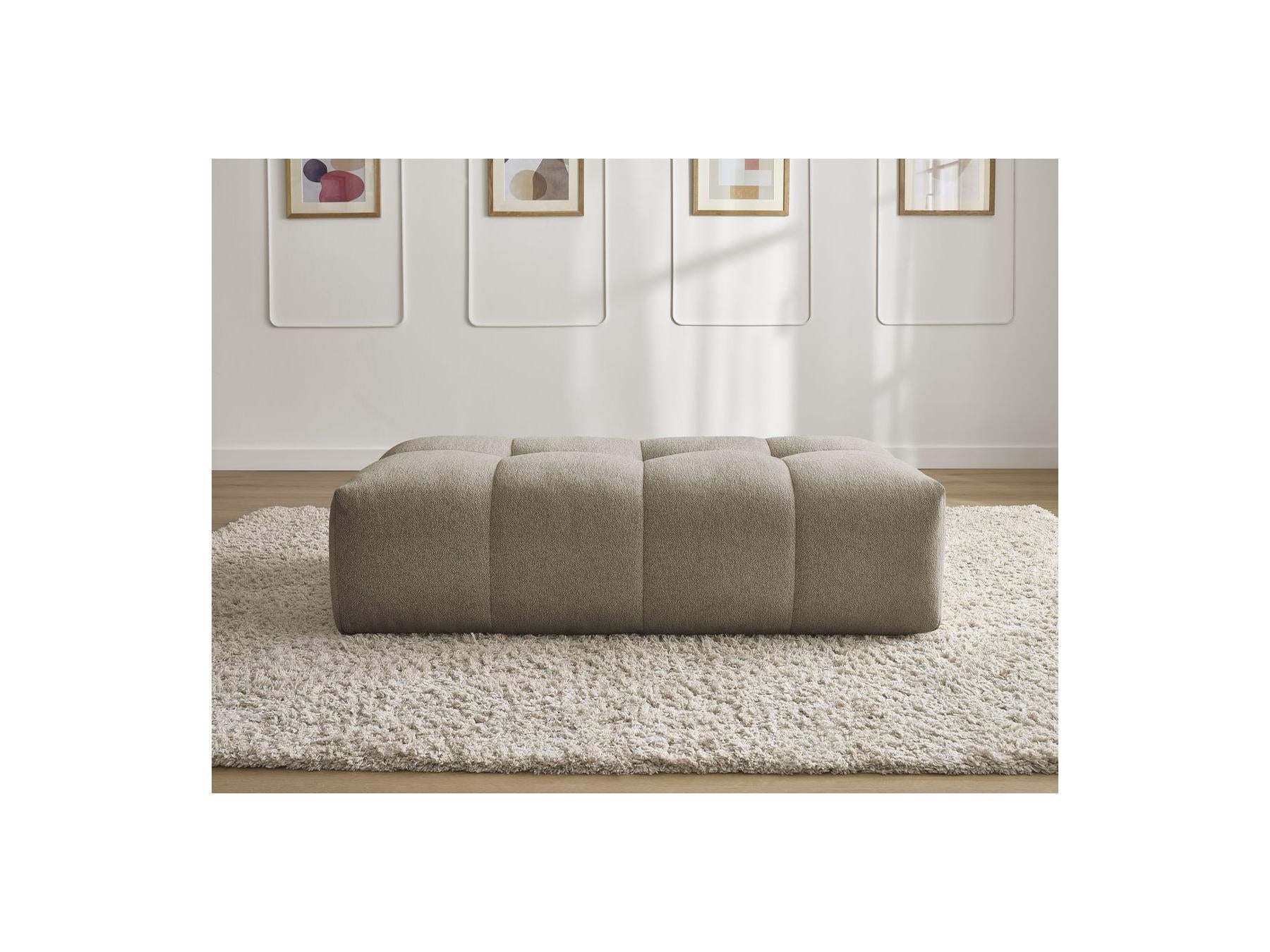 Everest - Petit Pouf - Tissu Chiné
