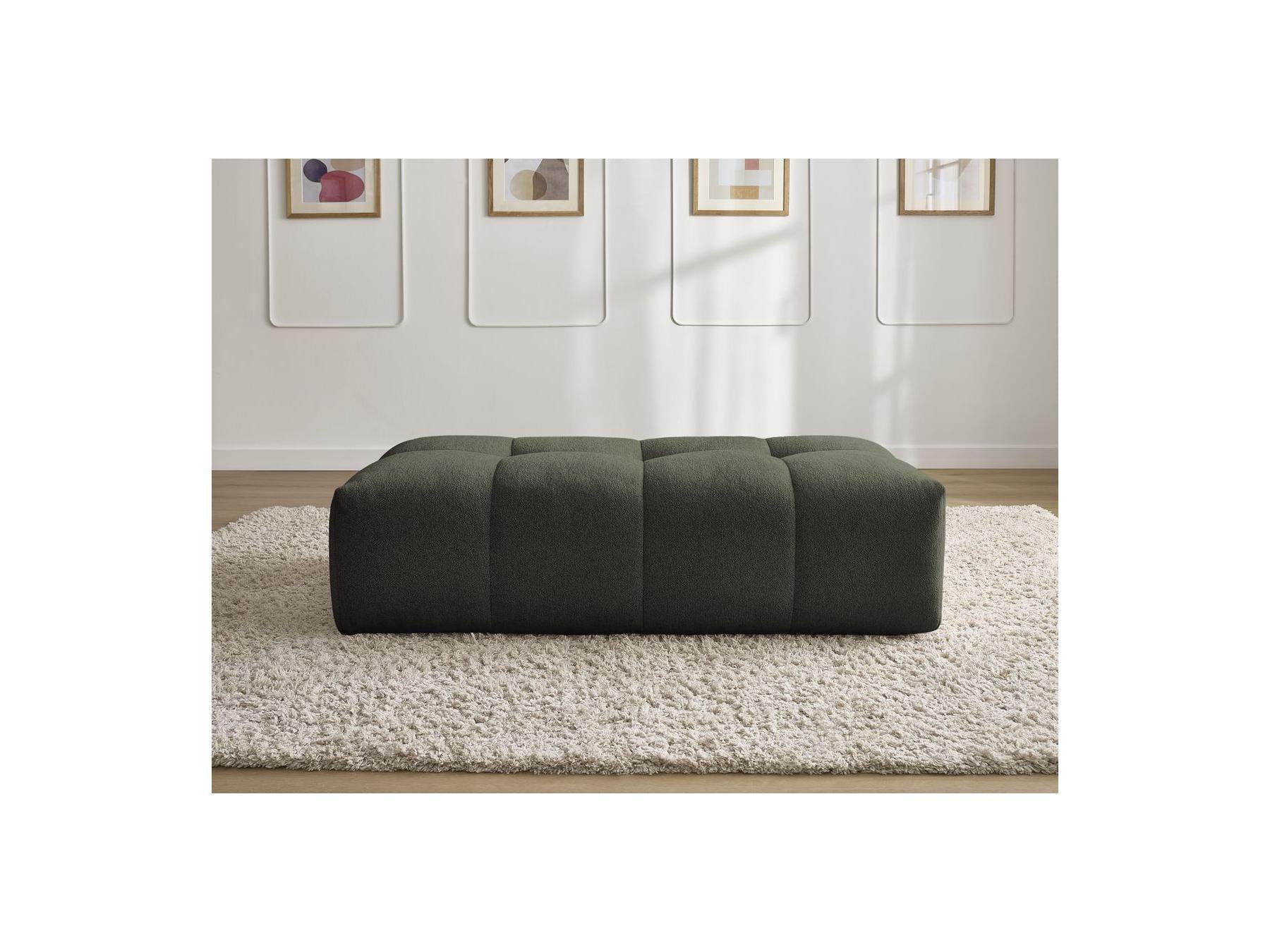 Everest - Petit Pouf - Tissu Chiné