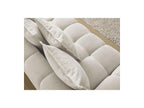 Everest - Canapé Droit Convertible Coffre - Tissu Texturé - 5 Coussins