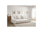 Everest - Canapé Droit Convertible Coffre - Tissu Texturé - 5 Coussins