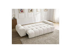 Everest - Canapé Droit Convertible Coffre - Tissu Texturé - 5 Coussins
