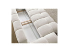 Everest - Canapé Droit Convertible Coffre - Tissu Texturé - 5 Coussins