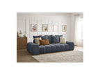 Everest - Canapé Droit Convertible Coffre - Tissu Texturé - 5 Coussins