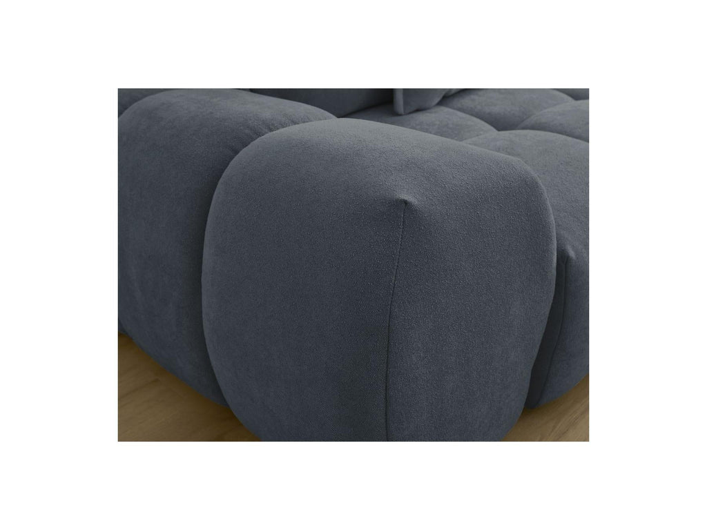 Everest - Canapé Droit Convertible Coffre - Tissu Texturé - 5 Coussins