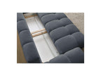 Everest - Canapé Droit Convertible Coffre - Tissu Texturé - 5 Coussins