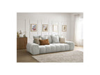 Everest - Canapé Droit Convertible Coffre - Tissu Texturé - 5 Coussins