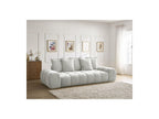 Everest - Canapé Droit Convertible Coffre - Tissu Texturé - 5 Coussins