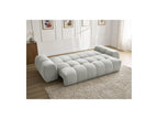 Everest - Canapé Droit Convertible Coffre - Tissu Texturé - 5 Coussins