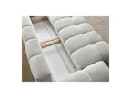 Everest - Canapé Droit Convertible Coffre - Tissu Texturé - 5 Coussins