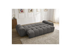 Everest - Canapé Droit Convertible Coffre - Tissu Texturé - 5 Coussins