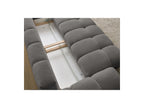 Everest - Canapé Droit Convertible Coffre - Tissu Texturé - 5 Coussins
