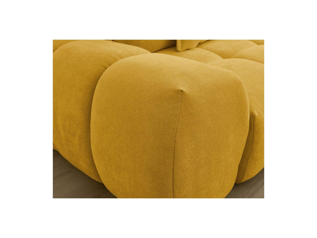 Everest - Canapé Droit Convertible Coffre - Tissu Texturé - 5 Coussins