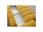 Everest - Canapé Droit Convertible Coffre - Tissu Texturé - 5 Coussins
