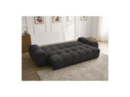 Everest - Canapé Droit Convertible Coffre - Tissu Texturé - 5 Coussins