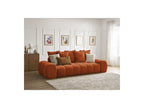 Everest - Canapé Droit Convertible Coffre - Tissu Texturé - 5 Coussins