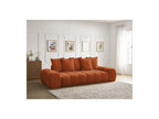 Everest - Canapé Droit Convertible Coffre - Tissu Texturé - 5 Coussins