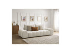 Everest - Canapé Droit Convertible Coffre - Tissu Texturé - 2 Coussins