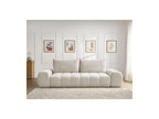 Everest - Canapé Droit Convertible Coffre - Tissu Texturé - 2 Coussins
