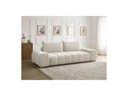 Everest - Canapé Droit Convertible Coffre - Tissu Texturé - 2 Coussins