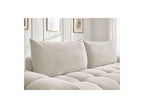 Everest - Canapé Droit Convertible Coffre - Tissu Texturé - 2 Coussins