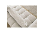 Everest - Canapé Droit Convertible Coffre - Tissu Texturé - 2 Coussins