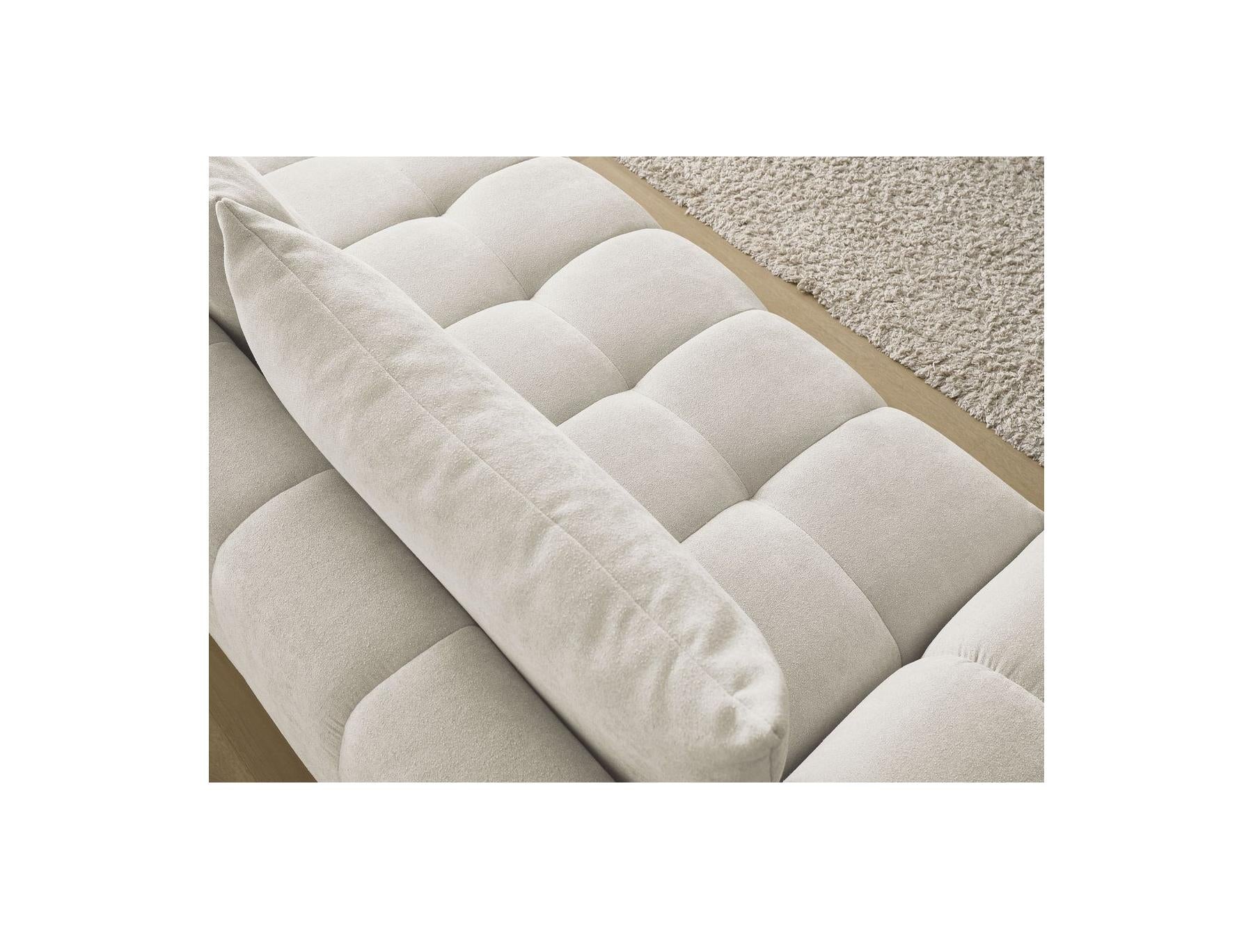 Everest - Canapé Droit Convertible Coffre - Tissu Texturé - 2 Coussins