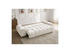 Everest - Canapé Droit Convertible Coffre - Tissu Texturé - 2 Coussins
