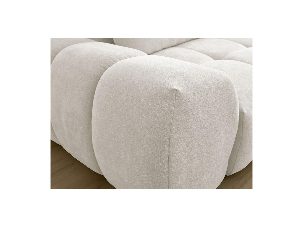 Everest - Canapé Droit Convertible Coffre - Tissu Texturé - 2 Coussins