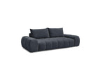Everest - Canapé Droit Convertible Coffre - Tissu Texturé - 2 Coussins