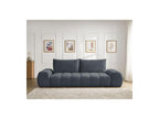 Everest - Canapé Droit Convertible Coffre - Tissu Texturé - 2 Coussins