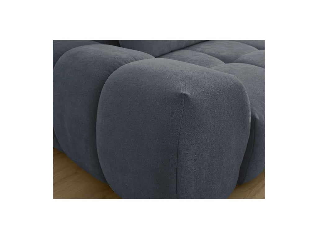 Everest - Canapé Droit Convertible Coffre - Tissu Texturé - 2 Coussins