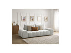 Everest - Canapé Droit Convertible Coffre - Tissu Texturé - 2 Coussins