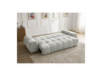 Everest - Canapé Droit Convertible Coffre - Tissu Texturé - 2 Coussins