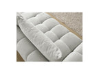 Everest - Canapé Droit Convertible Coffre - Tissu Texturé - 2 Coussins