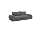 Everest - Canapé Droit Convertible Coffre - Tissu Texturé - 2 Coussins
