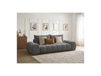 Everest - Canapé Droit Convertible Coffre - Tissu Texturé - 2 Coussins