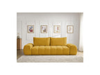 Everest - Canapé Droit Convertible Coffre - Tissu Texturé - 2 Coussins