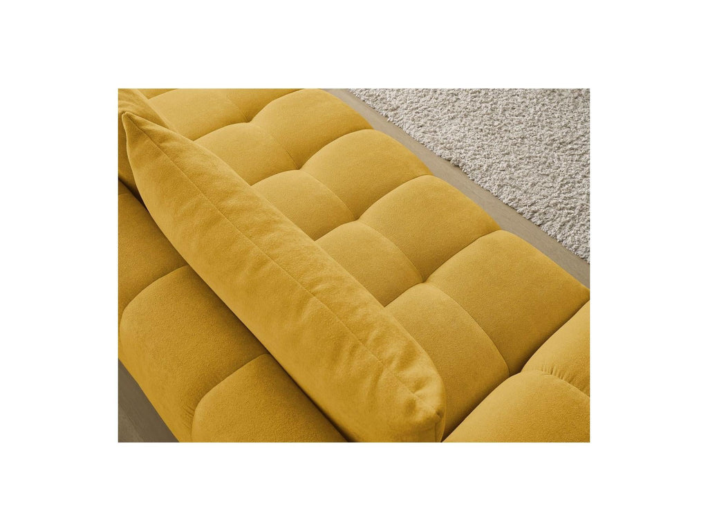 Everest - Canapé Droit Convertible Coffre - Tissu Texturé - 2 Coussins