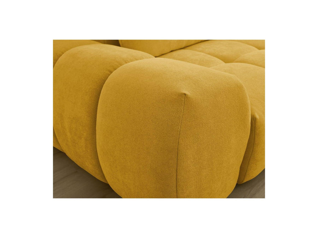 Everest - Canapé Droit Convertible Coffre - Tissu Texturé - 2 Coussins
