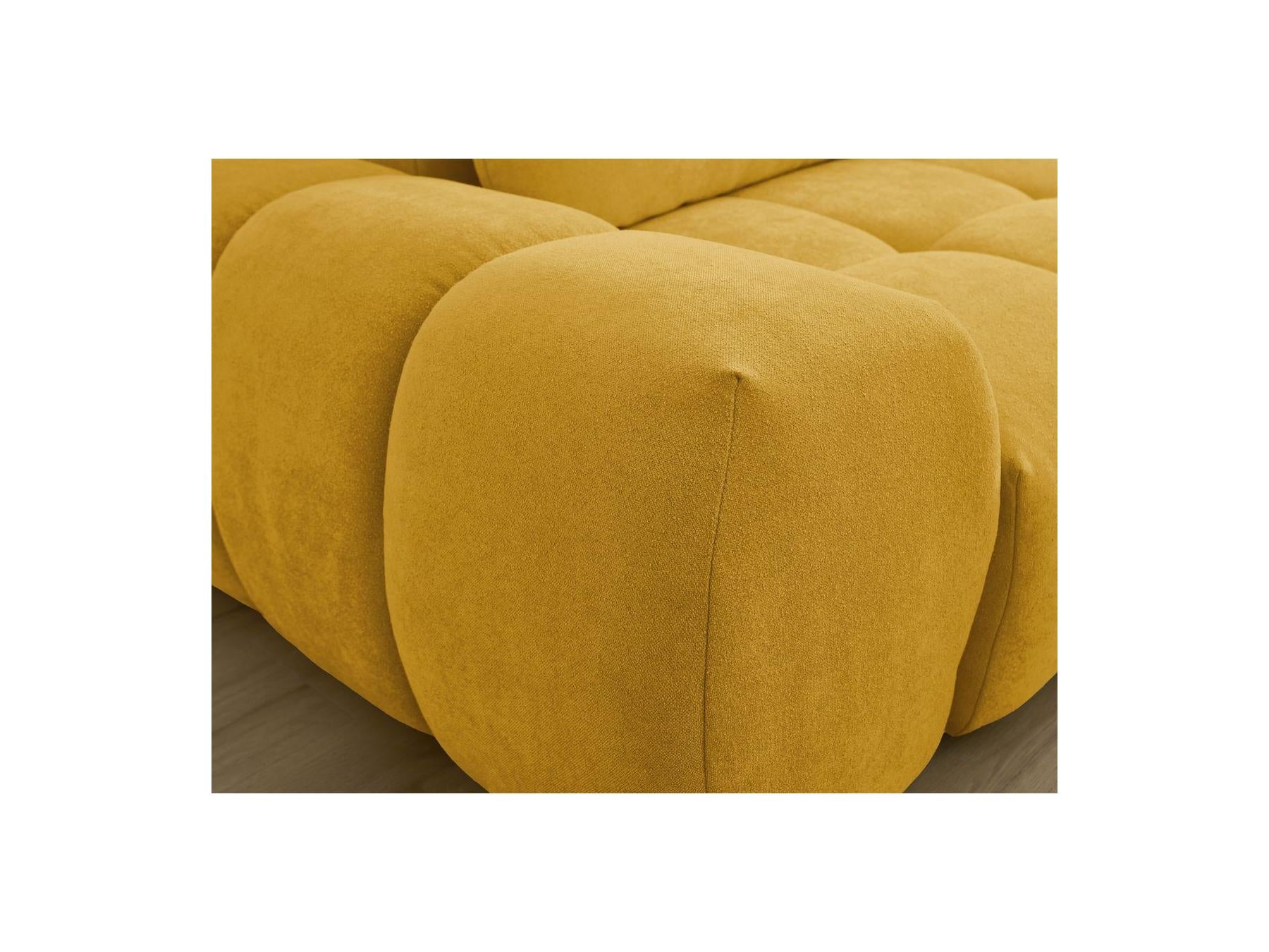 Everest - Canapé Droit Convertible Coffre - Tissu Texturé - 2 Coussins