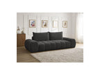 Everest - Canapé Droit Convertible Coffre - Tissu Texturé - 2 Coussins