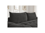 Everest - Canapé Droit Convertible Coffre - Tissu Texturé - 2 Coussins