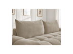 Everest - Canapé Droit Convertible Coffre - Tissu Texturé - 2 Coussins