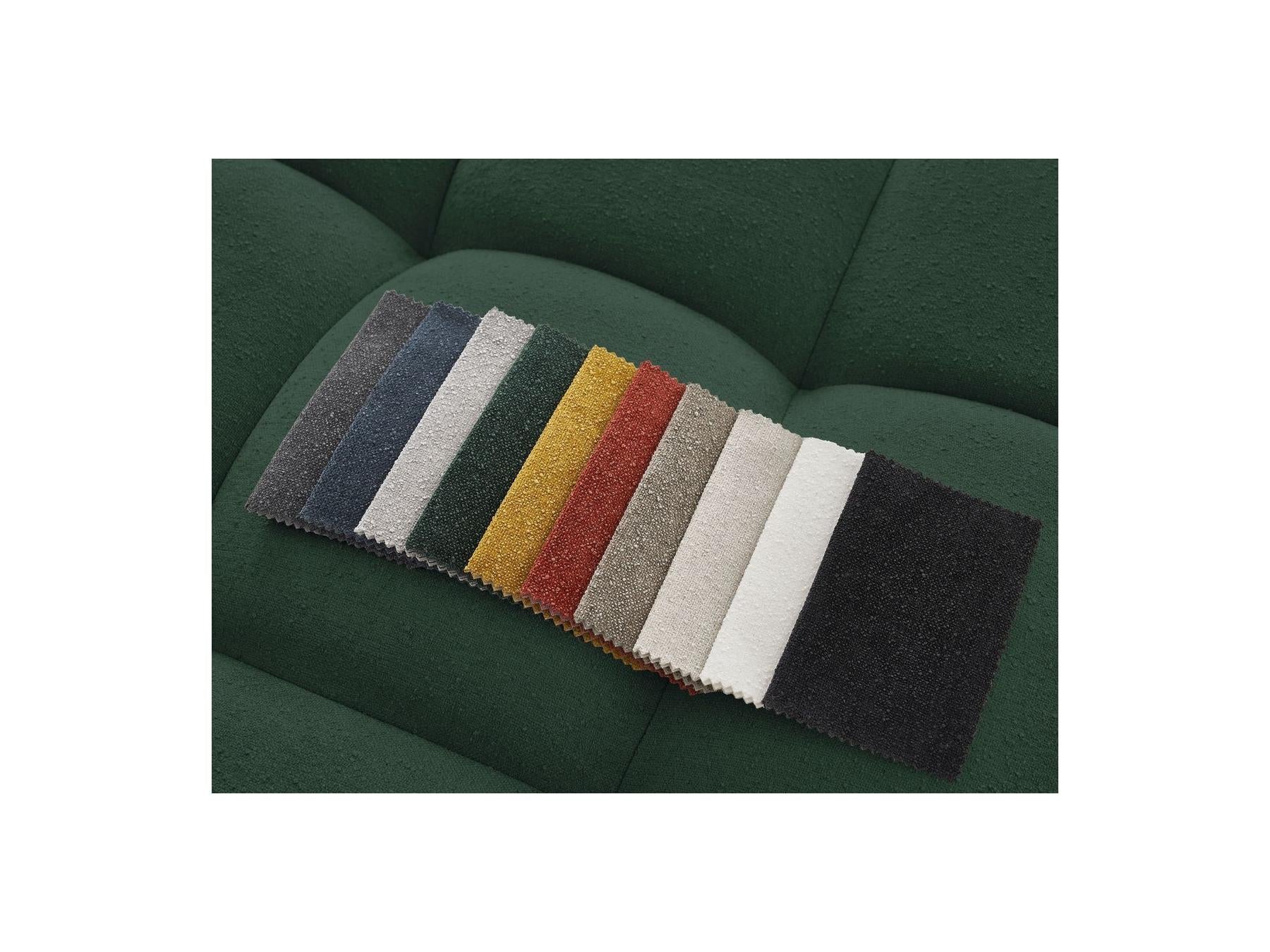 Everest - Canapé Droit Convertible Coffre - Tissu Texturé - 2 Coussins