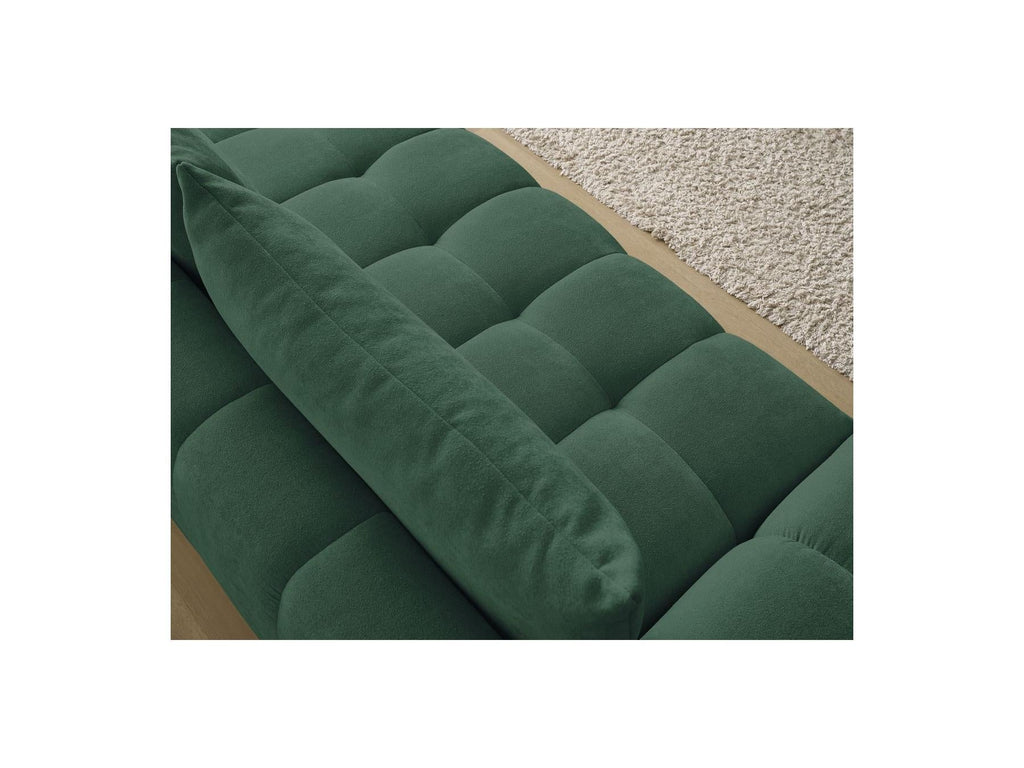 Everest - Canapé Droit Convertible Coffre - Tissu Texturé - 2 Coussins